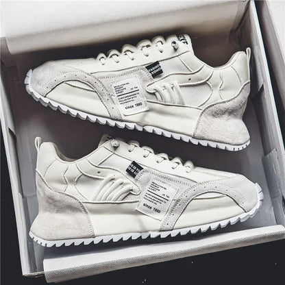 Baskets de luxe pour homme, chaussures de sport, mocassins, baskets casual pour homme à semelles épaisses, confortables, respirantes, tendance, au design original et personnalisées