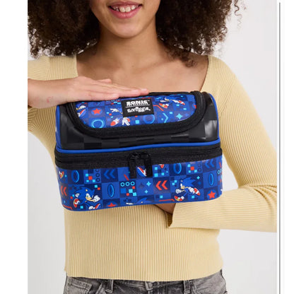 NEW High-quality Original Blue Boy Sonic Children's Backpack Cartoon Stress-relief Bag Hedgehog Anime Stationery Student Gift