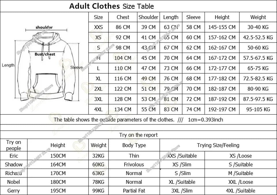 Autumn New Sweatshirt T-shirt  Fortnite 3D Digital Printing Loose Comfortable Hooded Pullover