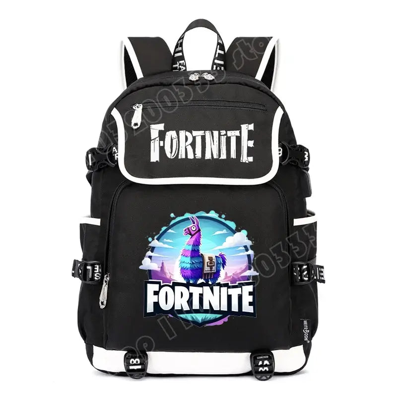 Zaino Fortnites di grande capienza, borsa a tracolla casual con porta USB, unisex, in stile anime, zaino scolastico per studenti, nuovo e alla moda, regalo di cancelleria