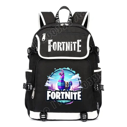 Zaino Fortnites di grande capienza, borsa a tracolla casual con porta USB, unisex, in stile anime, zaino scolastico per studenti, nuovo e alla moda, regalo di cancelleria