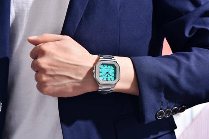 2026 Neue PAGANI DESIGN quadratische Luxus-Quarzuhr für Herren, AR-Saphirglas, japanisches Uhrwerk, leuchtende Herrenuhr, vollständig aus 316L-Edelstahl