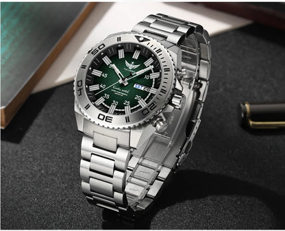 Yelang Watches V1035 44mm Men Diving Watch Human Kinetic Energy Watch 100m Waterproof Watches luminous Japan PX83 Sapphire