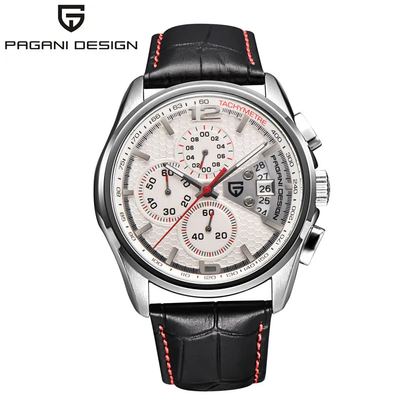 Cronógrafo PAGANI DESIGN para homem, quartzo multifunções, estilo militar de piloto, relógio masculino