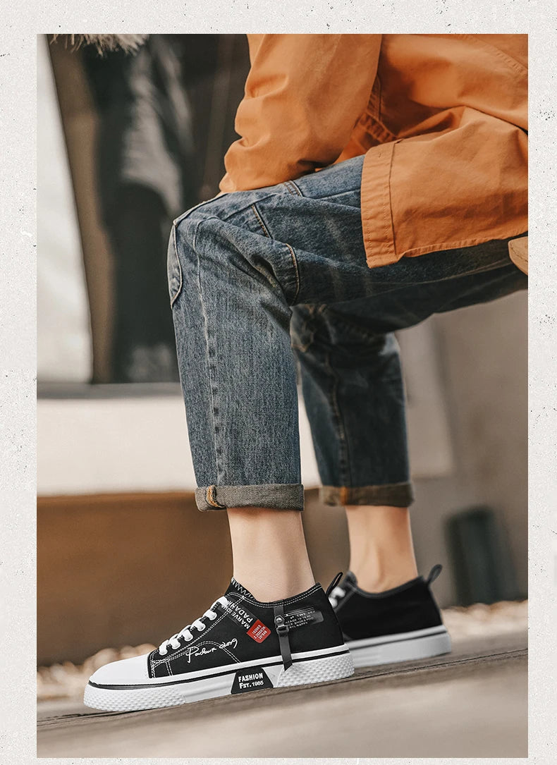 Chaussures de ville décontractées en toile pour hommes, grandes tailles, idéales pour l’été, avec semelle souple et antidérapante, parfaites pour la marche en extérieur, chaussures de sport à la mode pour jeunes, ch