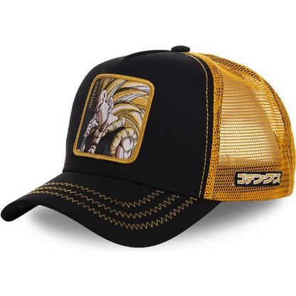 ALL Styles Dragon Ball Baseball Cap Snapback Peaked Cap Men's Embroidery Hip-Hop Cap Style Sun Visor Adjustable Trucker Mesh Cap