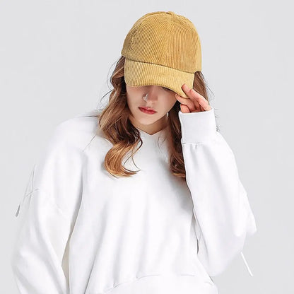 Unisex corduroy baseballpet, verstelbare zonnehoed, hiphop-pet voor heren