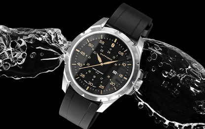 Relógio para homem SAPPHERO – Relógio de quartzo de luxo, resistente à água até 50 m, equipado com um mecanismo importado e uma caixa em aço inoxidável – Uma ideia de presente ideal para homem.
