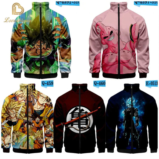 Dragon Ball 3D Print Zipper Hoodie Cool Fashion Men/Women/Kids Long Sleeve Hoodies Sweatshirt Casual Cosplay Jacket Clothes, Produit gaming premium Fraquane
