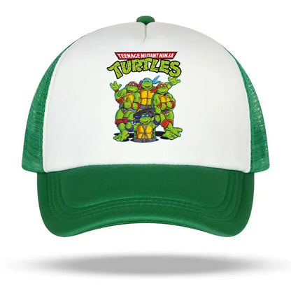 Teenage Mutant Ninja Turtles baseballkasket med broderet tegneserie- og anime-print, Duck Tongue-kasket, Nethats, solskærm, hovedbeklædning, gaver