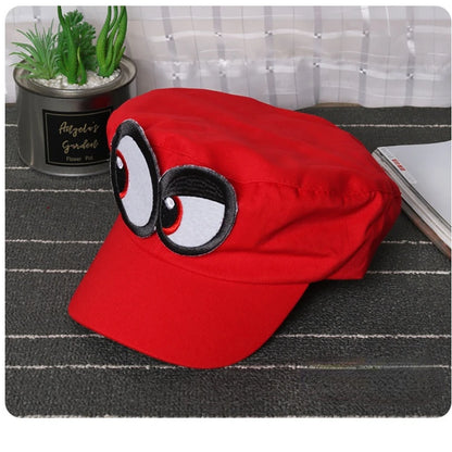 Anime hra Super Luigi Brothers, cosplayová čepice, Cosplay Odyssey, unisexová, pro dospělé, vtipná, s velkými očima, sluneční čepice, baseballová čepice