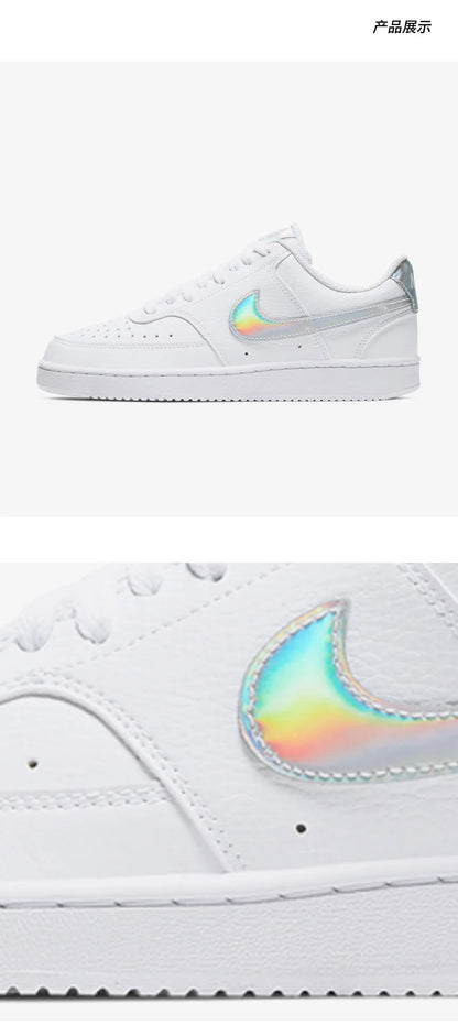 Sapatilhas casuais de skate de cano baixo para mulher Nike Genuine COURT VISION CW5596-100