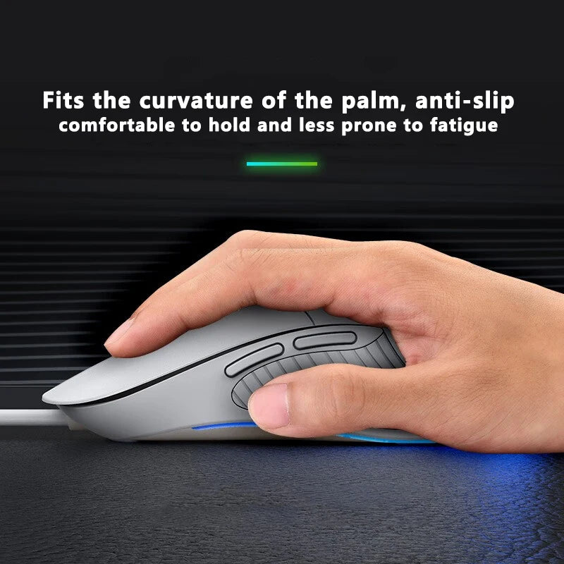 INPHIC B2 USB-Kabelmaus – leise Office- und Gaming-Maus für PCs und Laptops