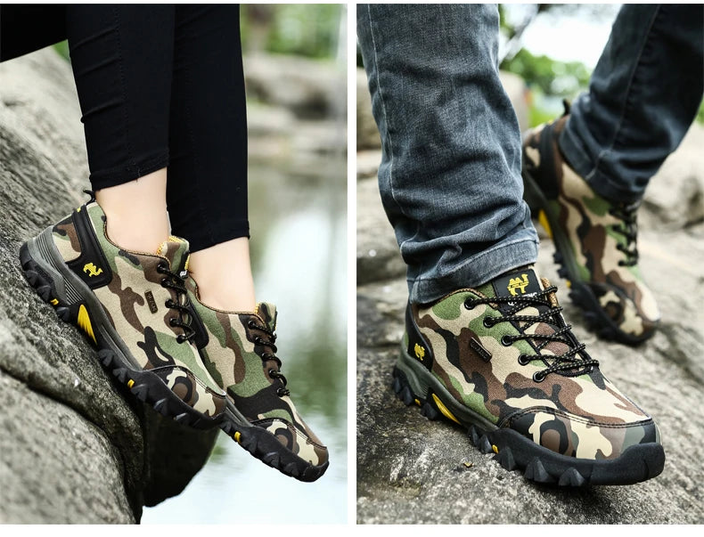 Casual Shoes Men Summer Outdoor Sneakers Women Footwear Trainer Waterproof Camouflage Army Shoe Male Military Shoes Tenis Jeans