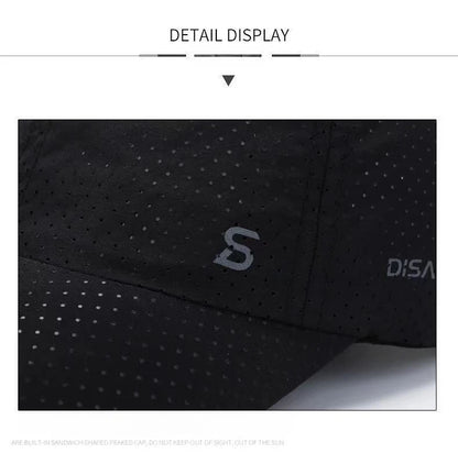 Originální design běžecká čepice, tenká, rychleschnoucí, prodyšná, s kachním jazykem, outdoorová, pánská, dámská, sluneční, letní, rybářská, poradenská, baseballová čepice