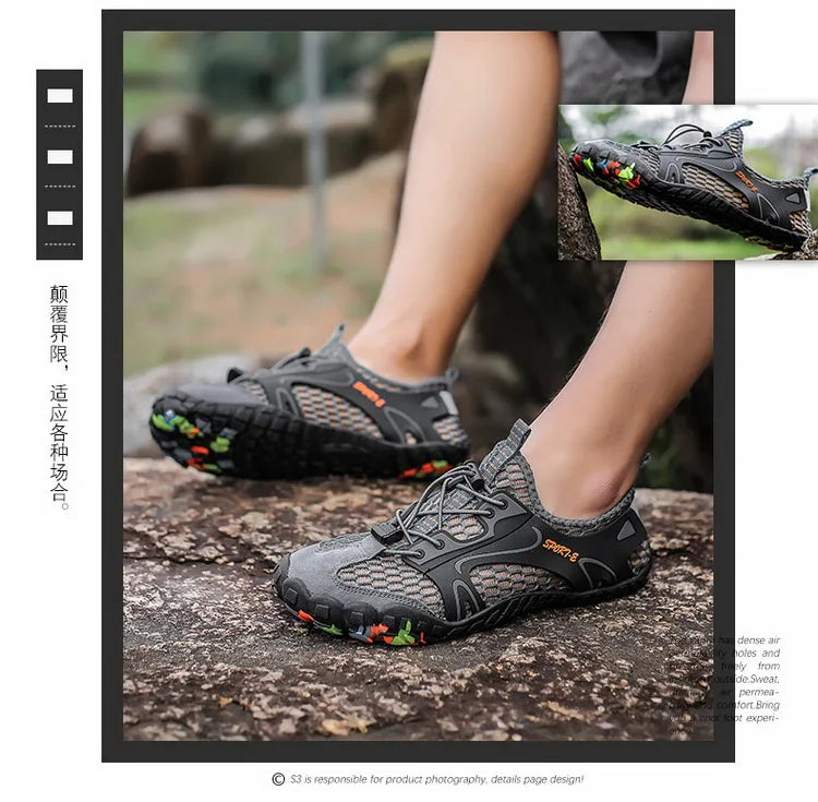 Men Wading Shoes Barefoot Beach Shoes Non-Slip And Wear-Resistant Swimming Upstream Shoes Women Outdoor Water Sports Shoes