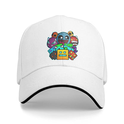 Geometri Gaming-terning Dash Baseballkasketter Hip Hop Extreme Demon Sandwich-kasket Unisex-stil Justerbar Dad Hat Løb Golf
