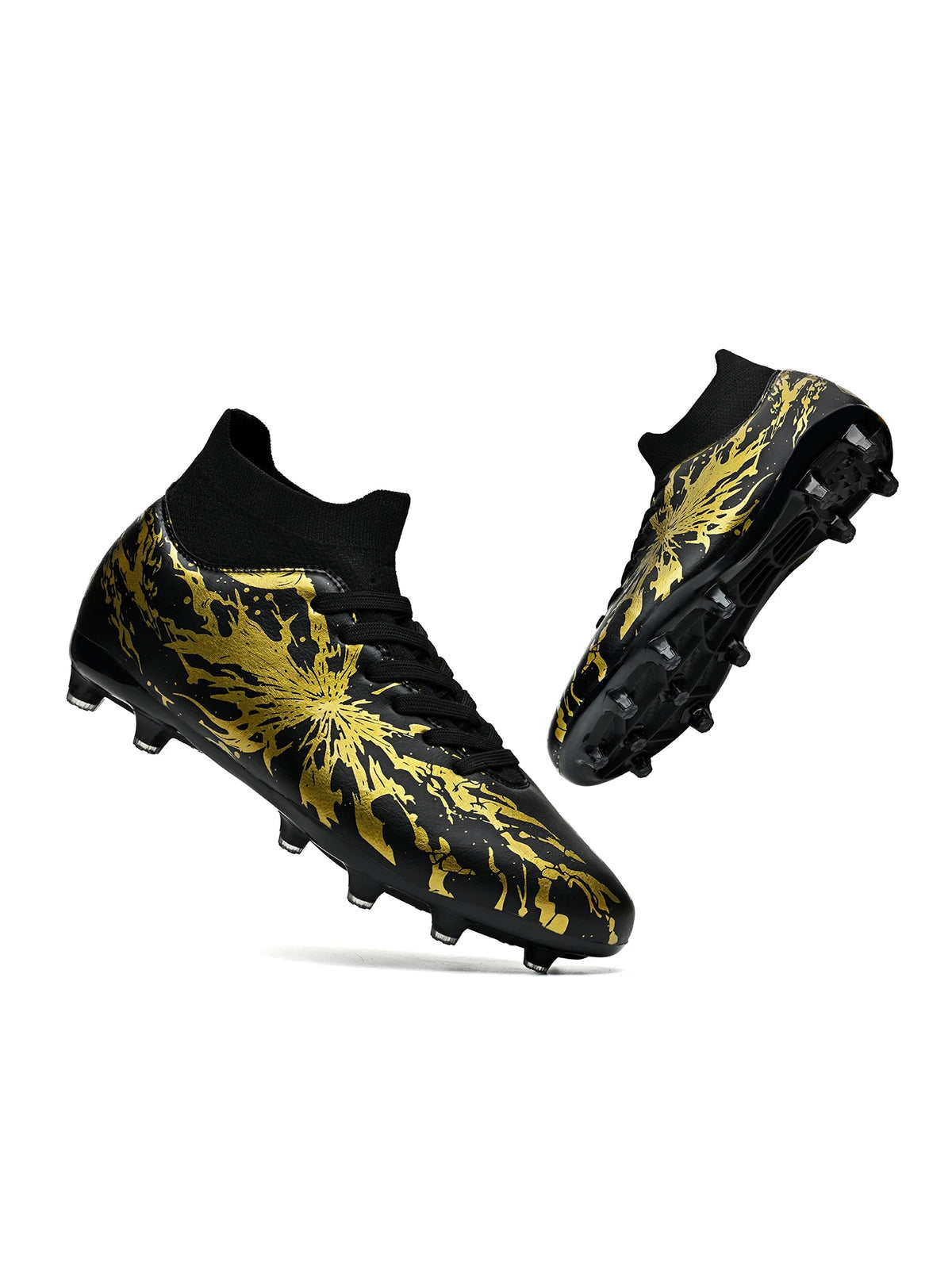 Chaussures de football pour adultes, crampons AG FG, légères, antidérapantes, avec longues pointes, résistantes à l'usure, pour terrain de gazon extérieur.