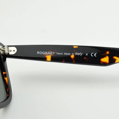 Klassiske solbriller med glaslinser Acetat-solbriller til mænd Y-2140 Design med dobbelt nitte Elegante firkantede UV-solbriller til kvinder