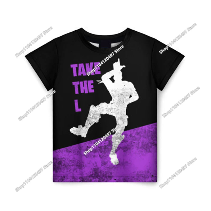 Fortnite T-Shirt Men Shoot Game Battle Hero T-shirt Victory Royale Clothing Young Children T-shirts for Boys Girls Ages 2-14