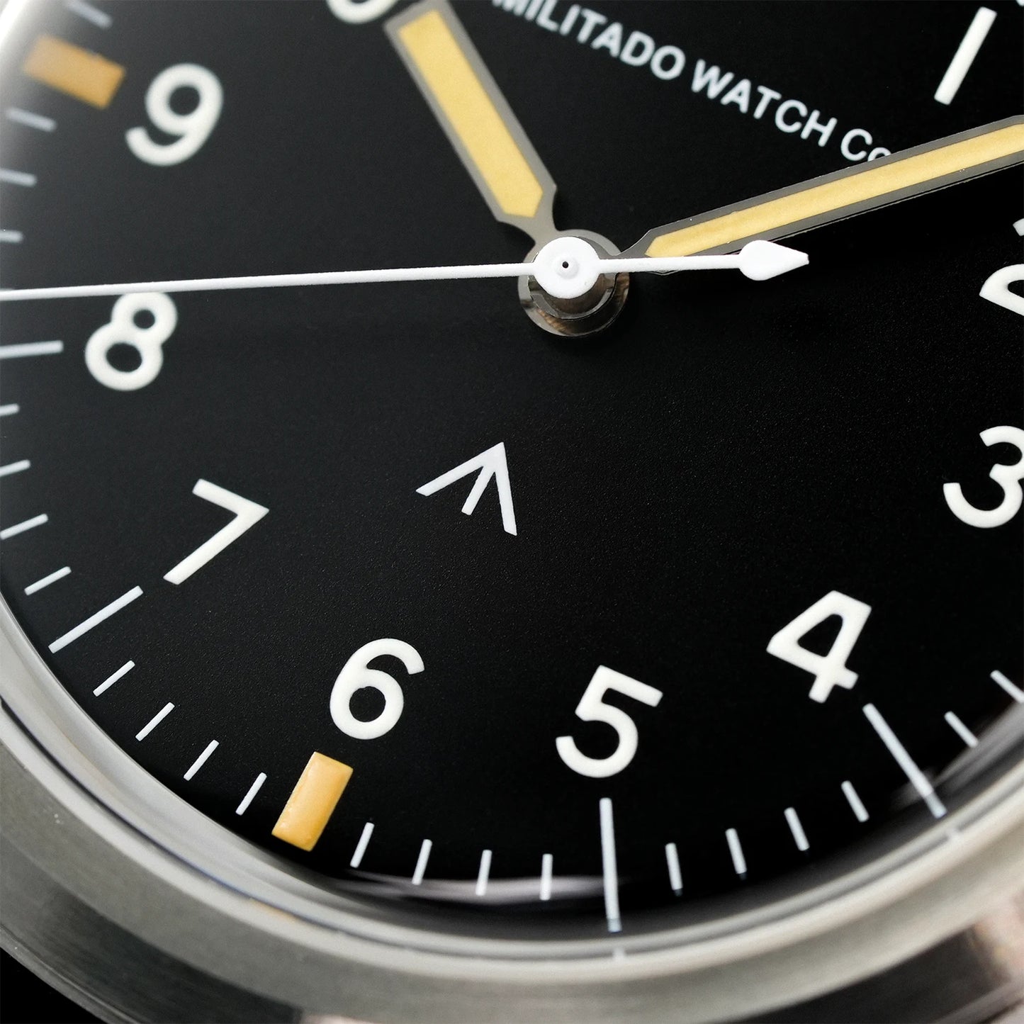 Militado ML14 Quartz Watch Cream Dial VH31/VH65 Sweep Movement Bubble K1/ Sapphire Luminous 36Mm Vintage Watches 100M Waterproof