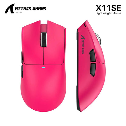 ATTACK SHARK X11SE Ultra-Light Wireless Gaming Mouse,20Million cycles life,PAW3311 Gaming,22KDPI,400IPS,40G,1KHz,65 Hours,30mAH