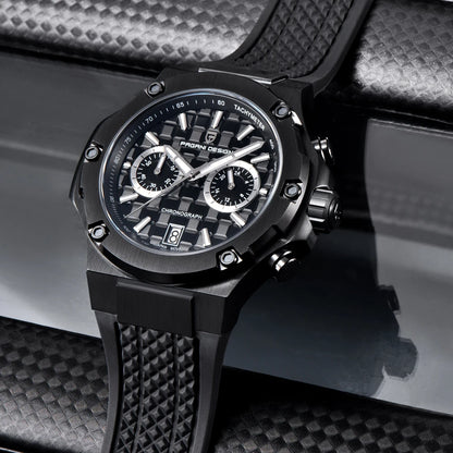 Relógios de quartzo para homem PAGANI DESIGN – Cronógrafo desportivo de luxo, estanque, com ponteiros luminescentes e vidro de safira com tratamento antirreflexo