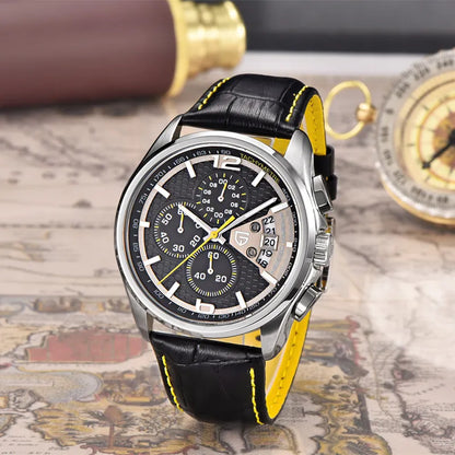 Cronógrafo PAGANI DESIGN para homem, quartzo multifunções, estilo militar de piloto, relógio masculino