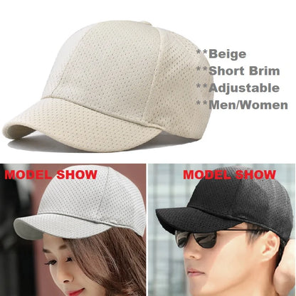 Big Head Plus Size Summer Mesh Baseball Cap for Men Women Trucker Breathable Hat Adjustable for Outdoor Sports Running