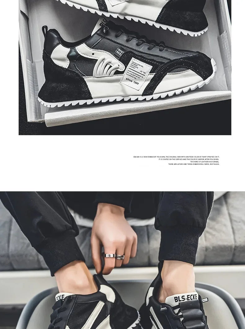 Baskets de luxe pour homme, chaussures de sport, mocassins, baskets casual pour homme à semelles épaisses, confortables, respirantes, tendance, au design original et personnalisées