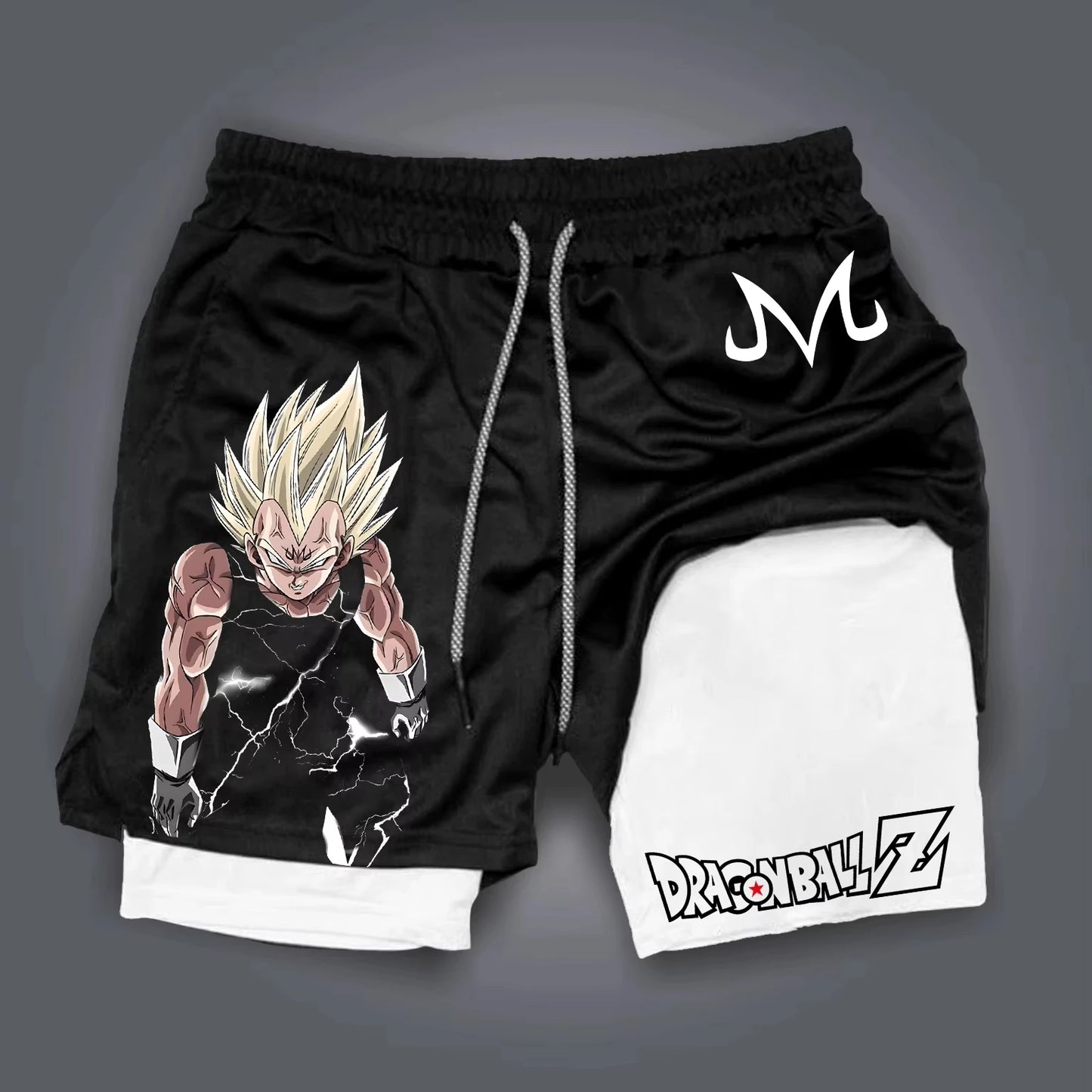 Dragon Ball GOKU Printed Double Layer Shorts Bandai Loose Men's and Women's Summer Sweating Breathable Sports Shorts