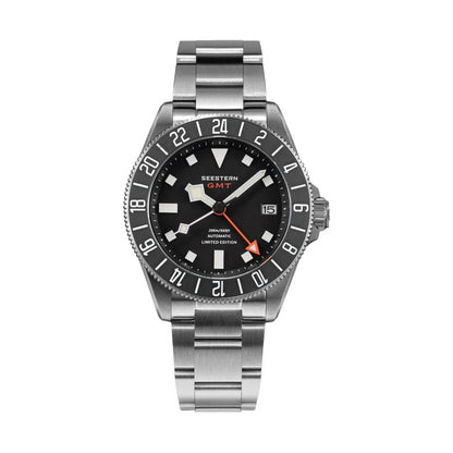 SEESTERN Diver Man Watch Titanium Automatic GMT Mechanical Wristwatch NH34 Movement Sapphire Crystal 20ATM Waterproof Lume S462