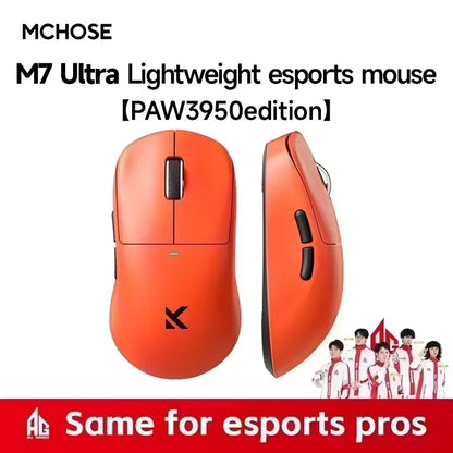MCHOSE M7 Ultra Ergonomic Gaming Mouse PAW3950 Super Sensor TOPSPEED 8000Hz Polling Rate Lightweight Design Realtek Master Mice