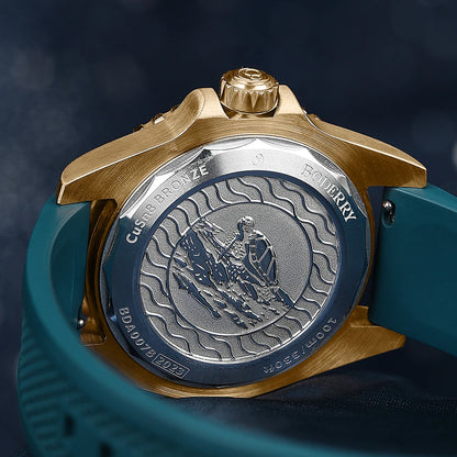 Boderry Seaturtle Titanium Diver Watch Men Luxury Bronze Watches Automatic Mechanical Wristwatch Sport 200M Waterproof Luminous