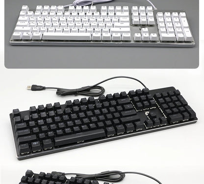 104 teclas retroiluminadas coreanas, francesas, rusas, españolas y alemanas para teclado mecánico con interruptores MX, perfil OEM, teclas ABS DIY