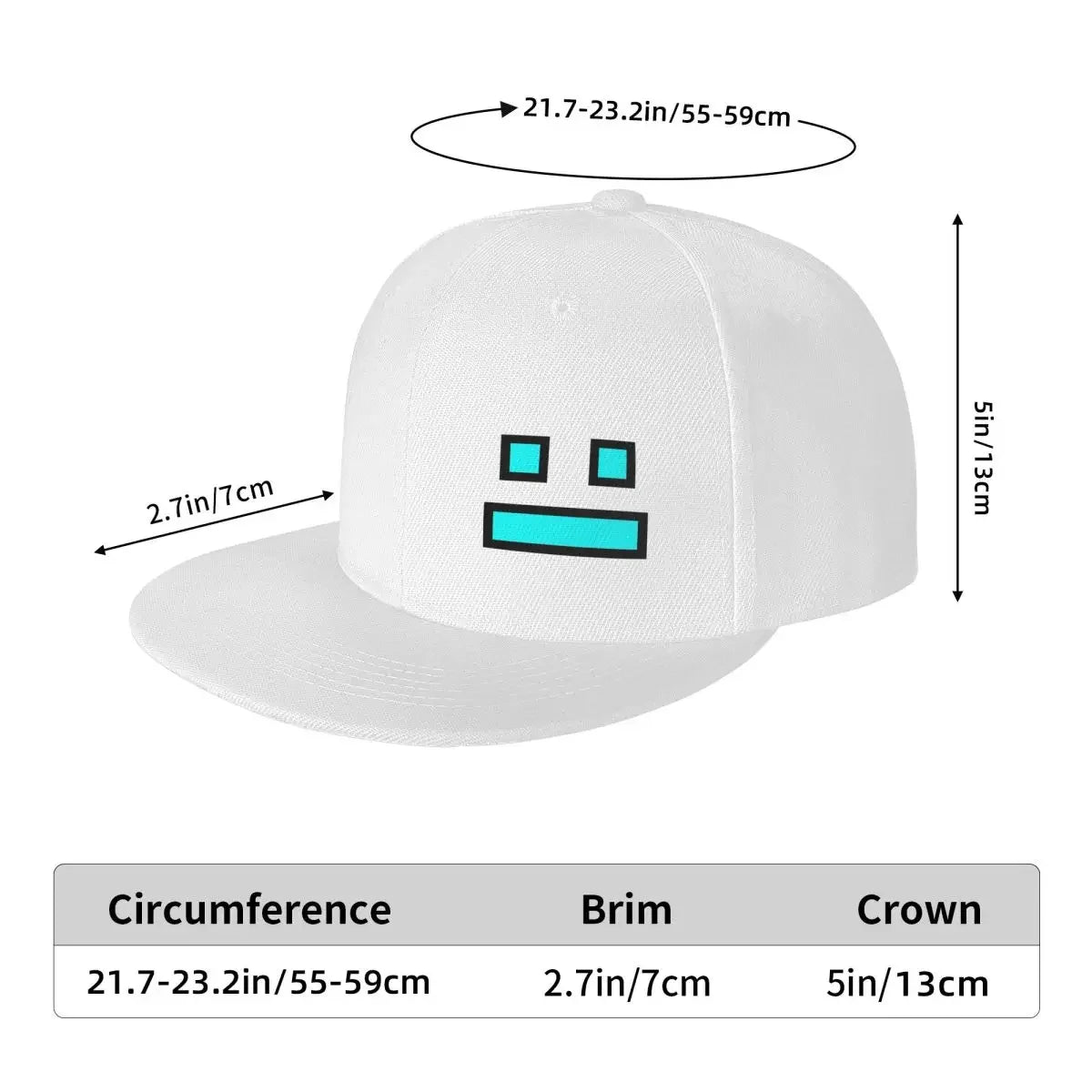 Videoigra Geometry Dash: bejzbolske kapice Snapback za moške in ženske, nastavljive kapice, hip-hop bejzbolske kapice, casquette