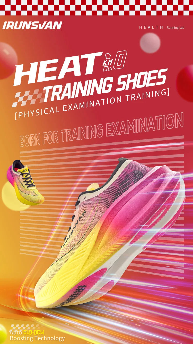 IRUNSVAN Carbon Plate Marathon Running Shoes, Professional Stable Support, Shock Absorption, Ultra-Light Rebound Sports Shoes
