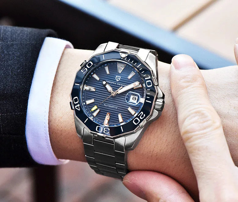 2025 New Brand PAGANI DESIGN 1617 Men's Military Sport Mechanical Watches Waterproof Stainless Steel Top Brand Luxury Men Watch