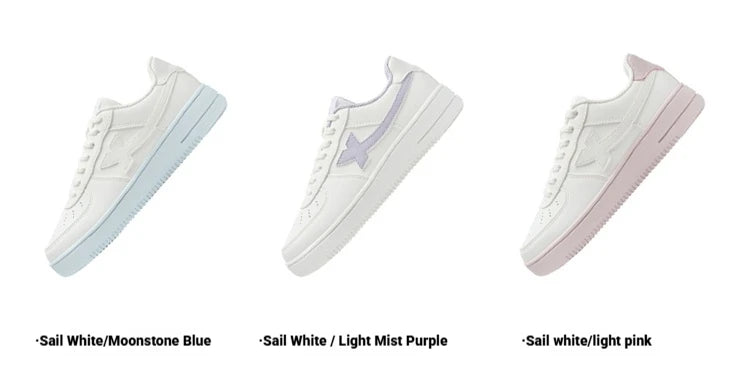 Xtep White Sneakers Women 2026 Spring Couples Versatile Trendy Casual Thick-soled Heightening Sports Shoes 874118319851