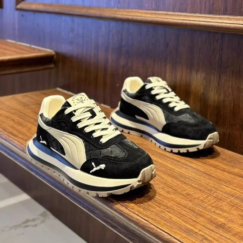 Casual Men's Sports Shoes Summer Casual Thick-Soled Men's Shoes Soft and Comfortable Non-Slip Outdoor Fashion Sneakers