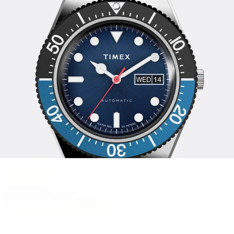 TIMEX Automatic Brand Men's Watch Luxury Leisure Multifunction Watches for Men Calendar  Steel Strip Wristwatch