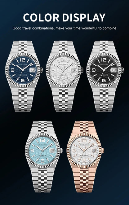 Specht & Söhne New Men's Watches Miyota 8215 Automatic Mechanical Wristwatches Stainless Steel Watch Men's Watch 37MM