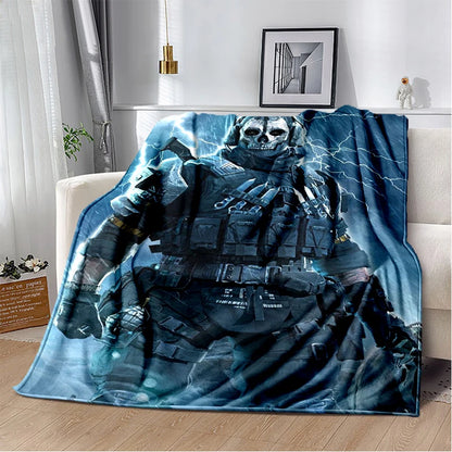 29 Style New Call of Duty COD Ghost Simon Gun Games Blanket,Soft Throw Blanket for Home Bedroom Bed Sofa Travel Cover Kids Gift