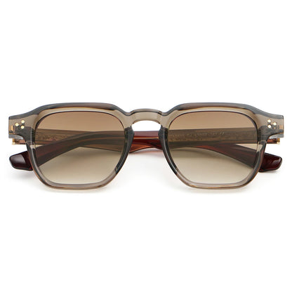 Peekaboo irregular sunglasses for women black brown retro style square sun glasses for men uv400 summer accessories 2025