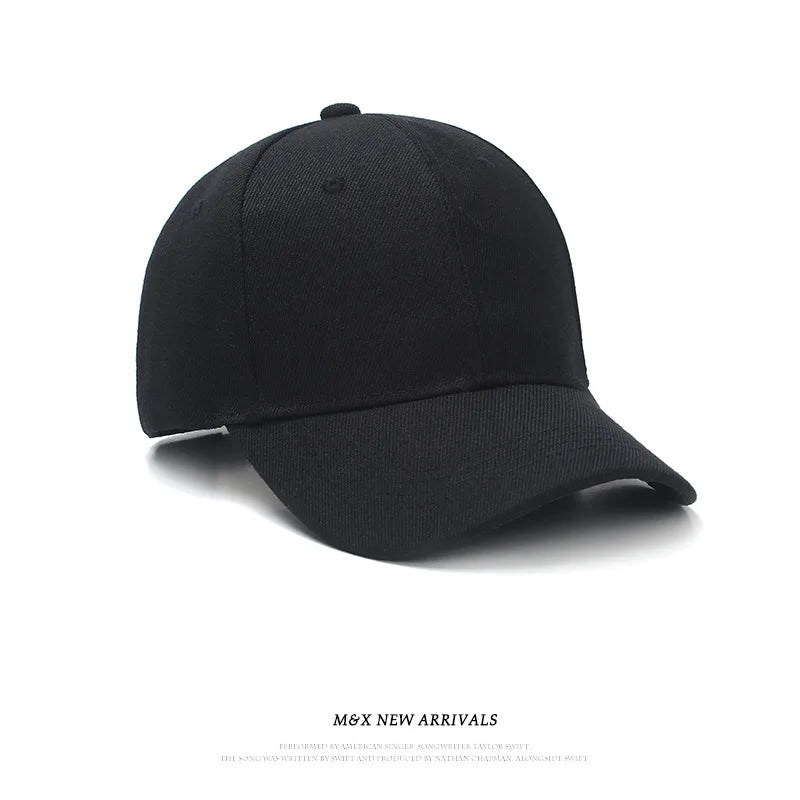 Barve Poletje Jesen Moda Enobarvne Moški Ženske Baseball kapica Adhezivna kapica HipHop Nastavljiva Kul sončna kapica Casquette Gorras Darilo
