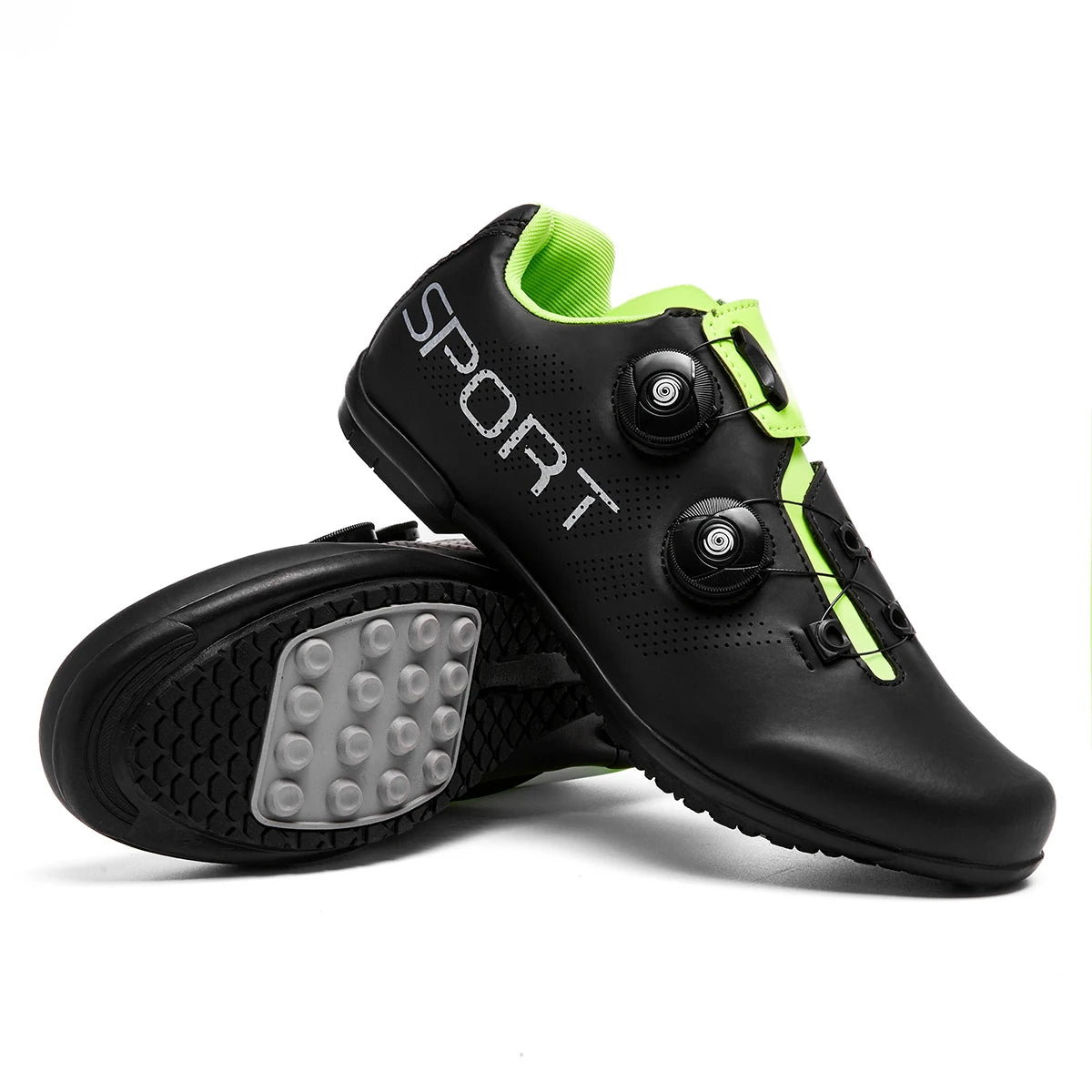 New outdoor rubber soled cycling shoes Breathable and comfortable professional sports rubber cycling shoes