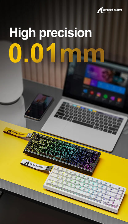 Magnetic Gaming Keyboard ATTACK SHARK X68HE X68PRO HE and FREEWOLF F68 Wired F68Pro Wireless for Pro Gaming 0.01mm Rapid Trigger