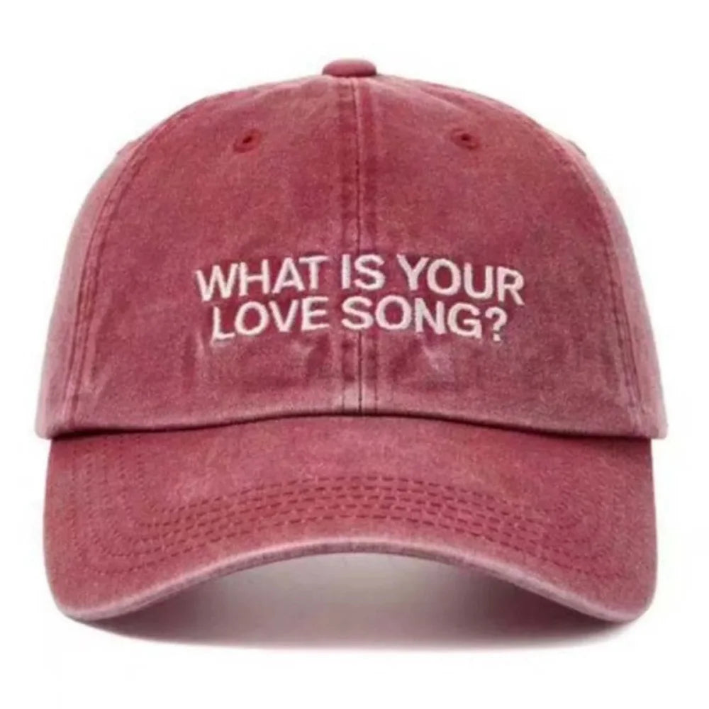 Корейски K-pop „What Is Your Love Song“ – еднакви плетени шапки с бродерия, шапки за концерти от световното турне, модни шапки за жени и мъже, шапки за бейзбол за носене на открито