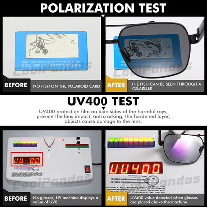 CoolPandas High Quality Sunglasses Polarized Men Women Photochromic UV400 Protection Driving Sun Glasses Unisex Chameleon Lens