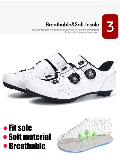 Cycling Sneaker MTB Men Sport Road Bike Boots Flat Racing Speed Sneakers Trail Mountain Bicycle Footwear Spd Pedal Cycling Shoes